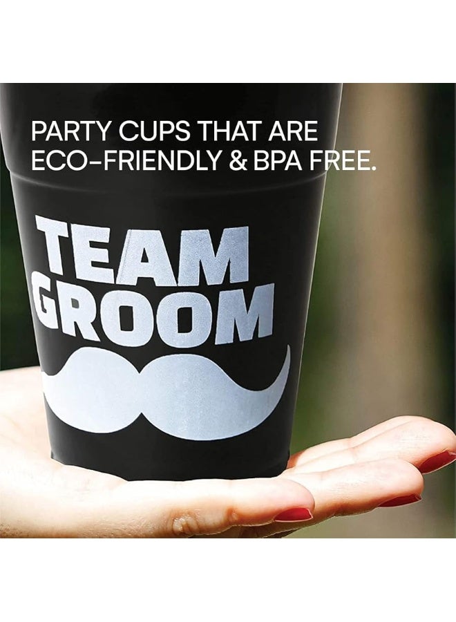 Neliblu Bachelor Party Supplies - Team Groom Cups Bulk Pack of 25 Plastic Cups - Image 3