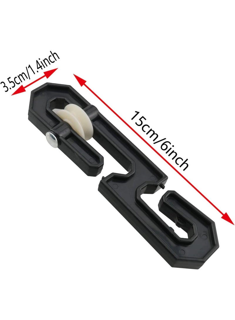 2PCS Plastic Aluminum Clothes Line Separator Spreader Pulley, Clothes Line Separator Spreader Pulley S-Shaped Clothesline Splitter, Clothesline Pulley Kit for Long Clothesline and Heavy Duty - Image 5