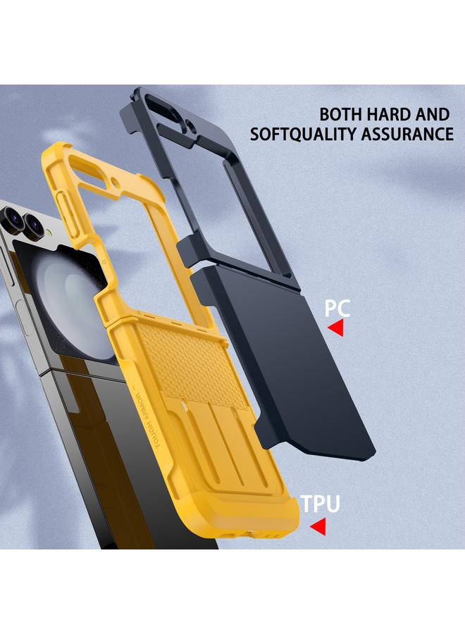 اس-توب جراب لهاتف Samsung Galaxy Z Flip4 5G SGP Armor 2 في 1 بلون متباين من مادة TPU الهجينة لهاتف الكمبيوتر الشخصي - Image 5