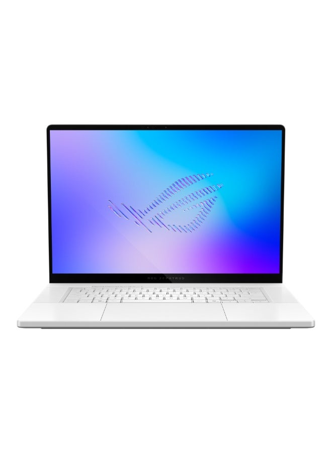 ASUS ROG Zephyrus G16 Laptop With 16 Inch 2.5K WQXGA (2560x1600) Display, Core Ultra 9 386H Processor/32GB RAM DDR5/1TB SSD/Windows 11 Home/ NVIDIA GeForce RTX 5070 Ti Graphics/ English/Arabic Platinum White - Image 1