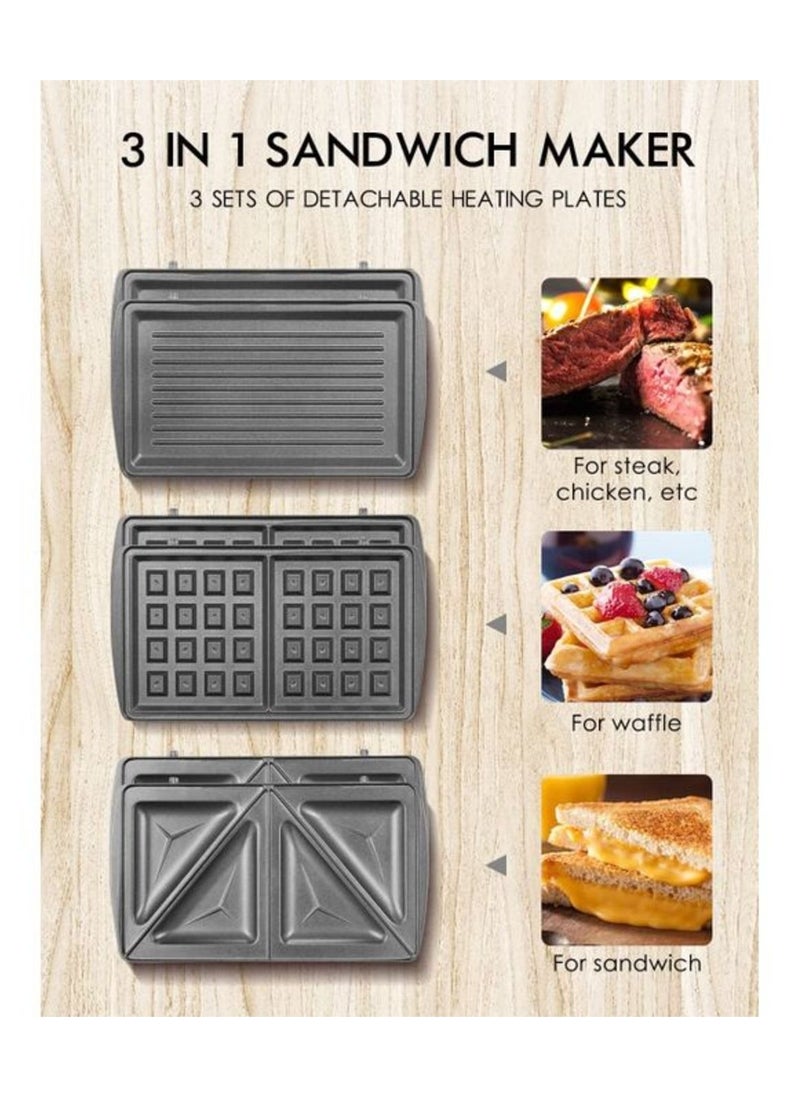City - 3 IN 1 Multifunctional SANDWICH MAKER (Grill ,Toast, Waffle) - Image 1