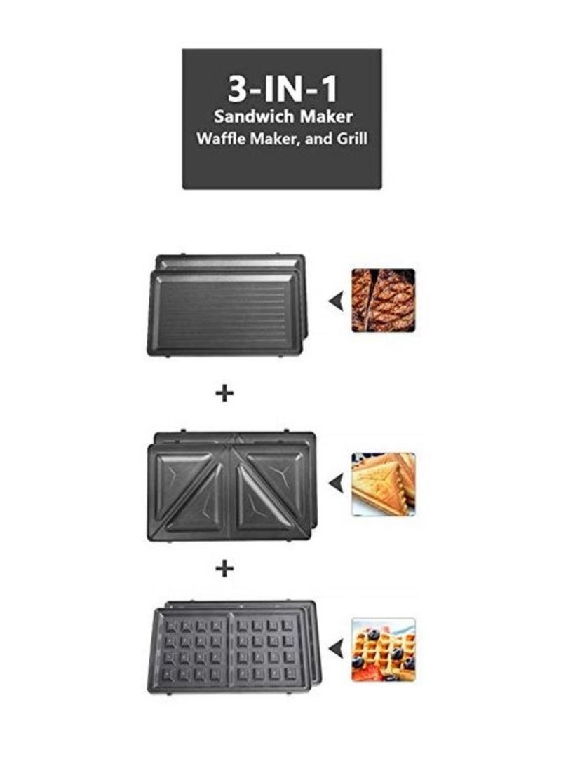 City - 3 IN 1 Multifunctional SANDWICH MAKER (Grill ,Toast, Waffle) - Image 1