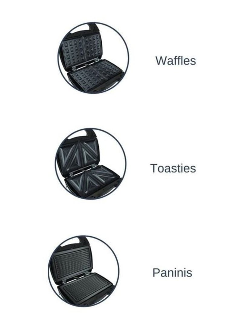 City - 3 IN 1 Multifunctional SANDWICH MAKER (Grill ,Toast, Waffle) - Image 1