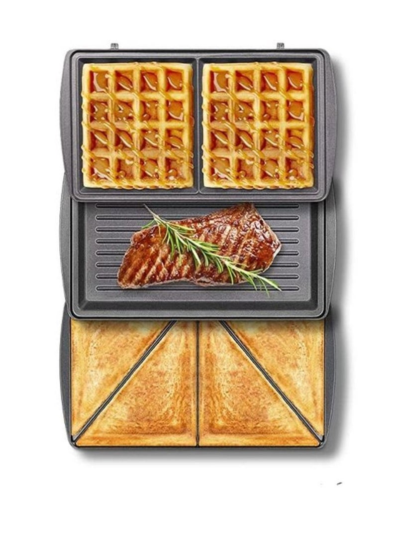 City - 3 IN 1 Multifunctional SANDWICH MAKER (Grill ,Toast, Waffle) - Image 1