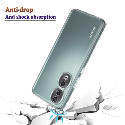 Plus Clear Transparent Back Case Cover for Honor 90 | Full Device Protection | Shockproof TPU | Flexible Silicone Back Cover Case – Transparent - Image 4