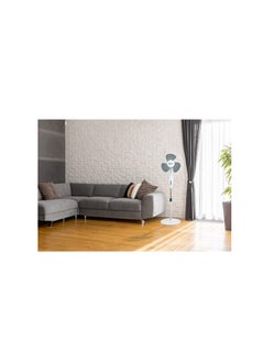 MODI Pedestal Fan,16-Inch Cooling Fan with 3 Wind Speeds，Height Adjustable Stand Fan 60W，for Home and Office  - Image 4