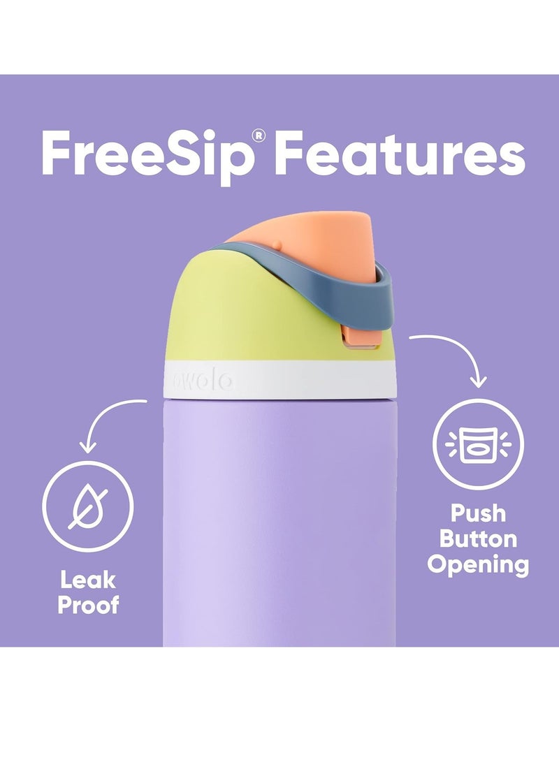 ميكسد زجاجة مياه معزولة من الفولاذ المقاوم للصدأ مع القش للرياضة والسفر والمدرسة زجاجة مياه رياضية خالية من BPA ، 24 أوقية - Image 3