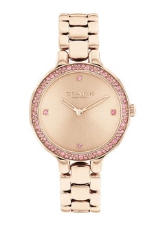 Women Analog Round Shape Gold Wrist Watch 32 mm
