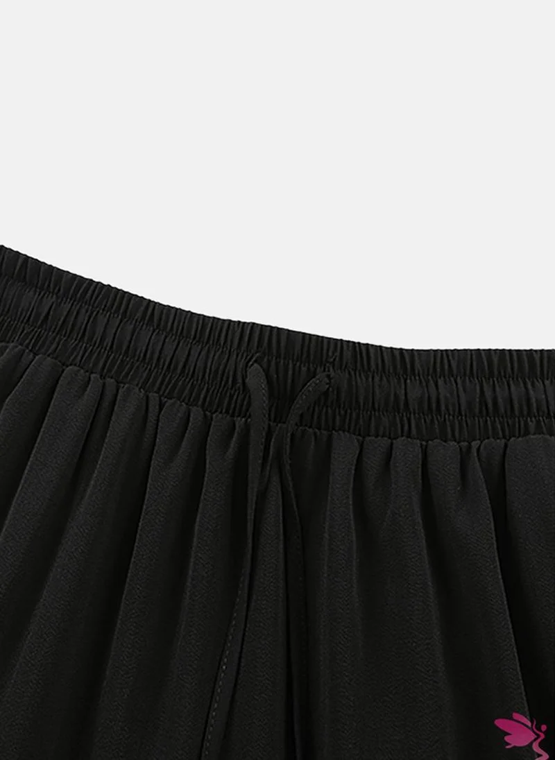 YUNIQEE Black Tiered Maxi Skirt