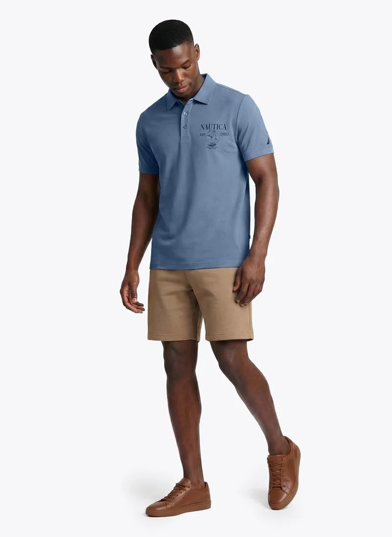 NAUTICA  Men's Short Sleeve Graphic Printed Polo for Men | Best Price UAE