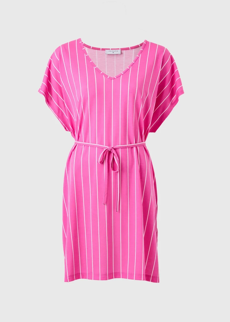Matalan Pink Stripe Jersey Kaftan