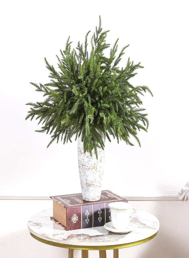 Alupssuc 27 Inch Norfolk Pine Stems, 18 Pcs Real Touch Norfolk Pine Branch, Christmas Greenery Stems for Vase DIY/Garland Making/Table Decoration, Xmas Decor for Indoor, Outdoor & Home - Image 5