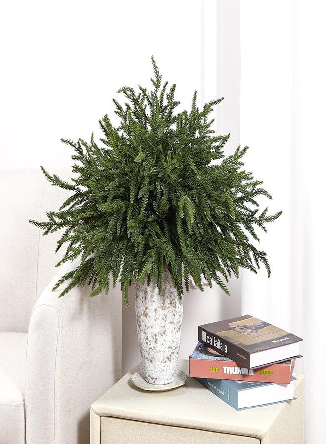Alupssuc 27 Inch Norfolk Pine Stems, 18 Pcs Real Touch Norfolk Pine Branch, Christmas Greenery Stems for Vase DIY/Garland Making/Table Decoration, Xmas Decor for Indoor, Outdoor & Home - Image 4