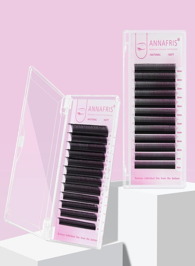 ANNAFRIS U Shape YY Eyelash Extension Makeup Mesh Net Cross 2D Y Shape Premade Fans Lash Extensions Hand Woven Natural Soft Faux Mink False Lashes (0.07 D,8-15mm Mix) - Image 5