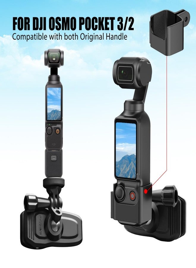 HAFOKO OSMO Pocket 3 Magnetic Backpack Clip Mount 360° Rotation Shoulder Strap Holder Compatible for DJI OSMO Pocket 3 Accessories/GoPro Hero 13/12/11/10/9/8/7/6/5/Insta 360 X4 X3 X2 X ONE RS R GO3 - Image 5