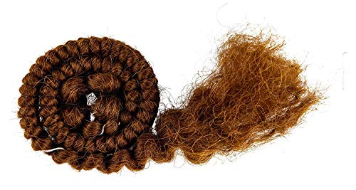 Mehron Makeup Crepe Hair | Fake Hair for Special Effects Makeup, Theatre, Stage & Screen, Cosplay, Halloween FX| 12 Inch Extra Long Braid (Light Brown) - Image 2