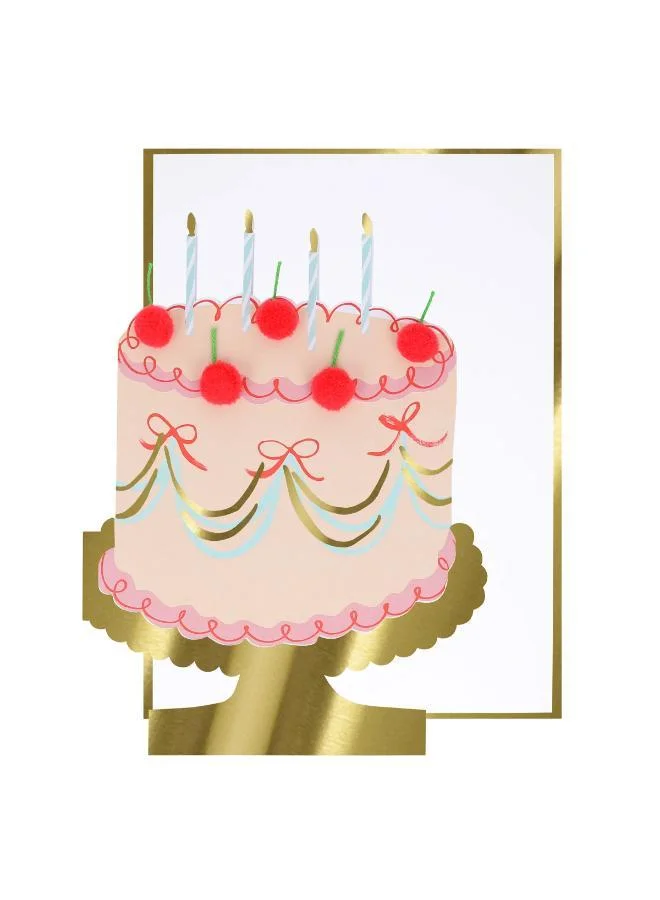 Meri Meri Cherry Cake Birthday Card