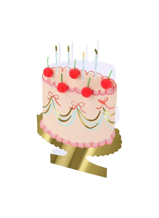 Meri Meri Cherry Cake Birthday Card