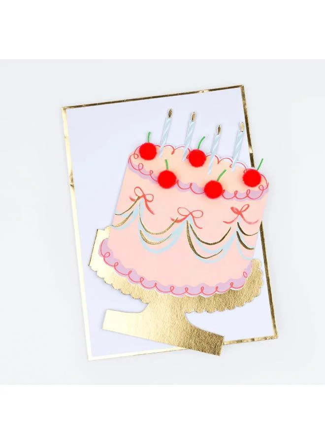 Meri Meri Cherry Cake Birthday Card