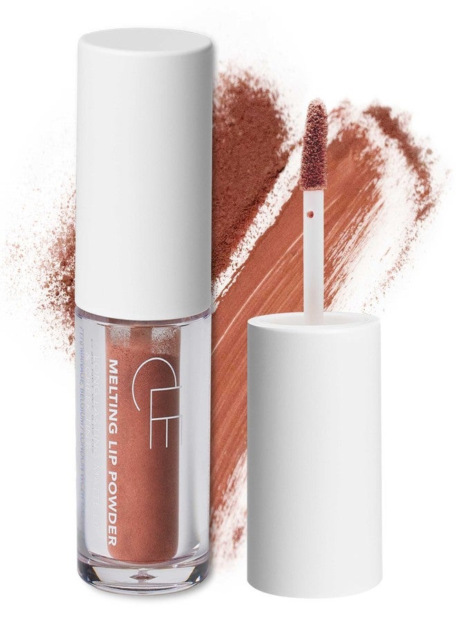 Cle Cosmetics Lip Powder, Beauty and Makeup Essential that Turns Powder to Tint when Applied as Lip Stain, Lip Tint or on Cheeks and Eyes, Long-lasting, Matte Finish - Hot Choco, 0.07 oz - Image 1