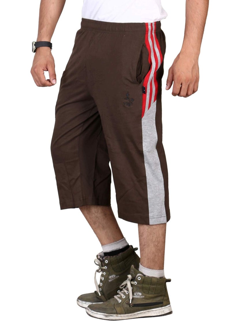 VEGO Men's Slim Mid Rise Capris (Hc-555-Olive-36_Olive Green_36) - Image 2