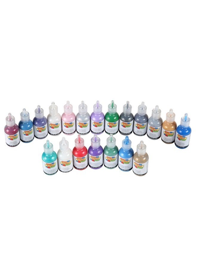Scribbles Bulk Buy: Scribbles Glitter 3D Paint Glitter - Pack of 20 Glitter, Nontoxic & Permanent Dimensional Paints for Fabrics, T-shirts, Backpacks, Posters, Glass, Wood and More  - Image 2