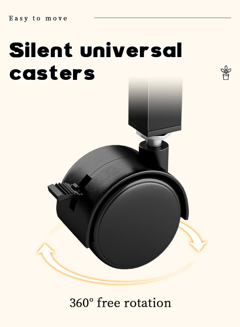 4 Tier plant stand outdoor, Height Adjustable, Potting Organizer with Pulley, Made with bamboo partitions and metal frame, easy assembly for indoor/outdoor - Image 5