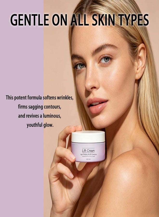 Krajiyya 2Pcs Noor Wonder Lift Cream, Upgrade Instant Face Lift Cream 60ml,Advanced Natural Anti-Wrinkle Firming Cream,Instant Tightening & Lifting for All Skin Types. - Image 4