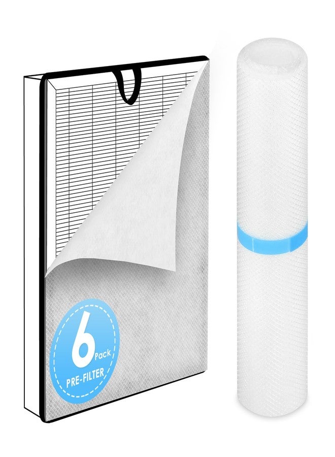 HSIAMEN Pre-Filter Compatible with LEVOIT Vital 100S Air Purifier Filter Replacement 100S-P, Fit Part# Vital 100S-RF, 6-Pack - Image 1