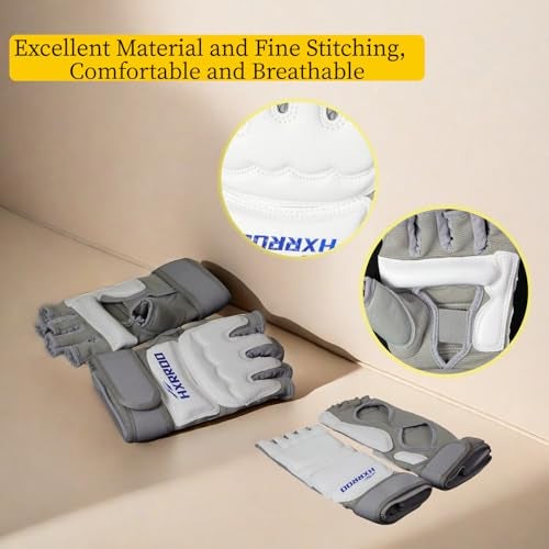 HXRROO Upgraded Taekwondo Sparring Gear Set, Training Equipment, Light Weighted and Soft, for Taekwondo Karate Trainer Children Youth Adult - Image 4