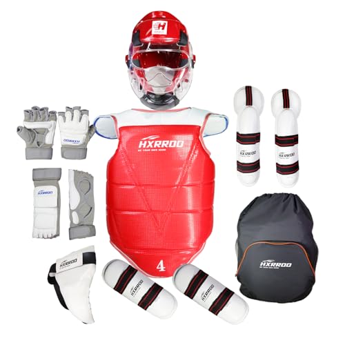 HXRROO Upgraded Taekwondo Sparring Gear Set, Training Equipment, Light Weighted and Soft, for Taekwondo Karate Trainer Children Youth Adult - Image 1