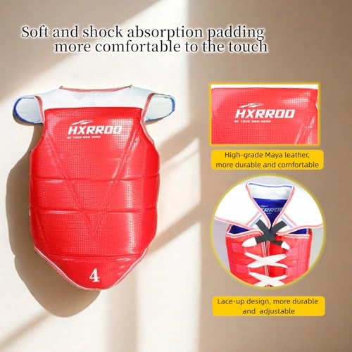 HXRROO Upgraded Taekwondo Sparring Gear Set, Training Equipment, Light Weighted and Soft, for Taekwondo Karate Trainer Children Youth Adult - Image 2