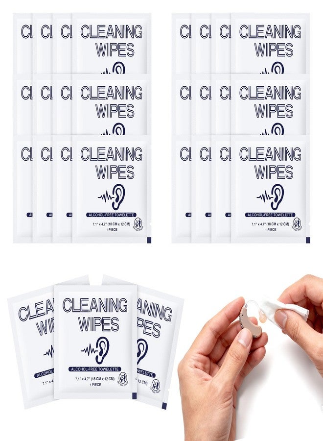 Zhjianup Hearing Aid Cleaning Wipes Individually Wrapped in Bulk, Audio Earbud Earplugs Towelettes Hearing Aids Travel Size Removal Earwax Cleaner Wipe for Headphone, Screen, Lens, 7.1 x 4.7 Inch (100 Pack) - Image 1