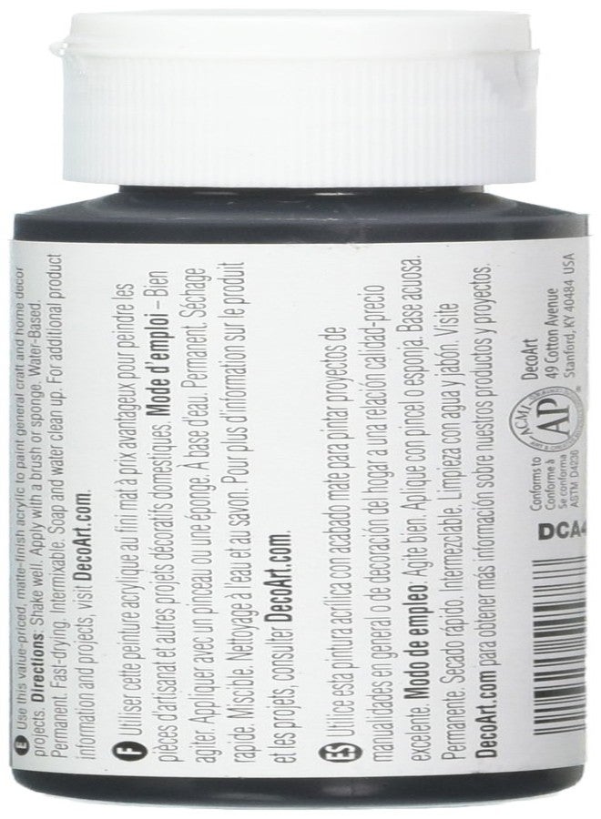 DecoArt Crafter's Acrylic Paint, 2-Ounce, Black - Image 2
