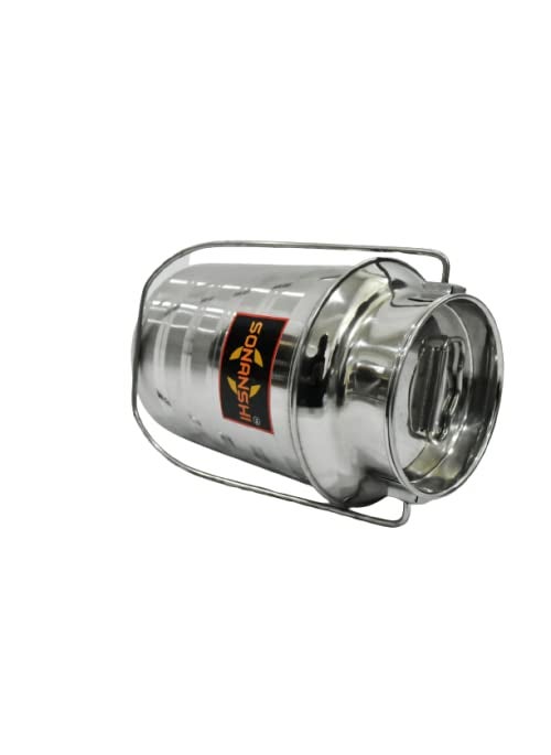 Sonanshi Sonanshi 2 Litre Capacity Stainless Steel Milk Container/Barni/Dolchi with LID  - Image 4