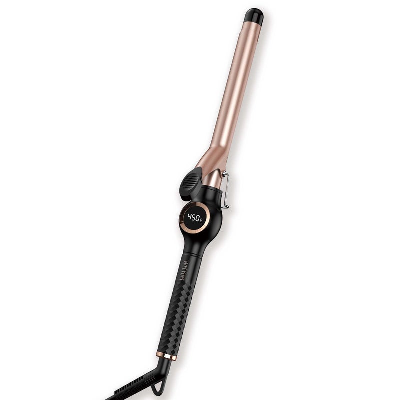 Curling Iron 34 Inch Long Barrel Curling Wand for Long Hair Ceramic Tourmaline Hair Curling Iron for Small Curls Double Voltage100240V