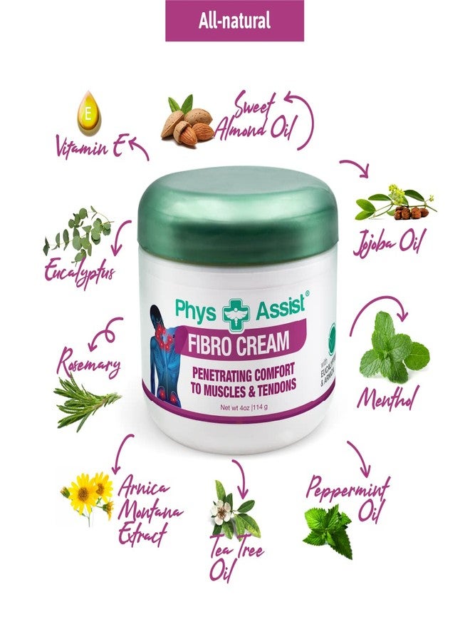 PhysAssist Fibromyalgia Cream – Natural Botanical Soothing and Cooling, 4 oz jar. - Image 5
