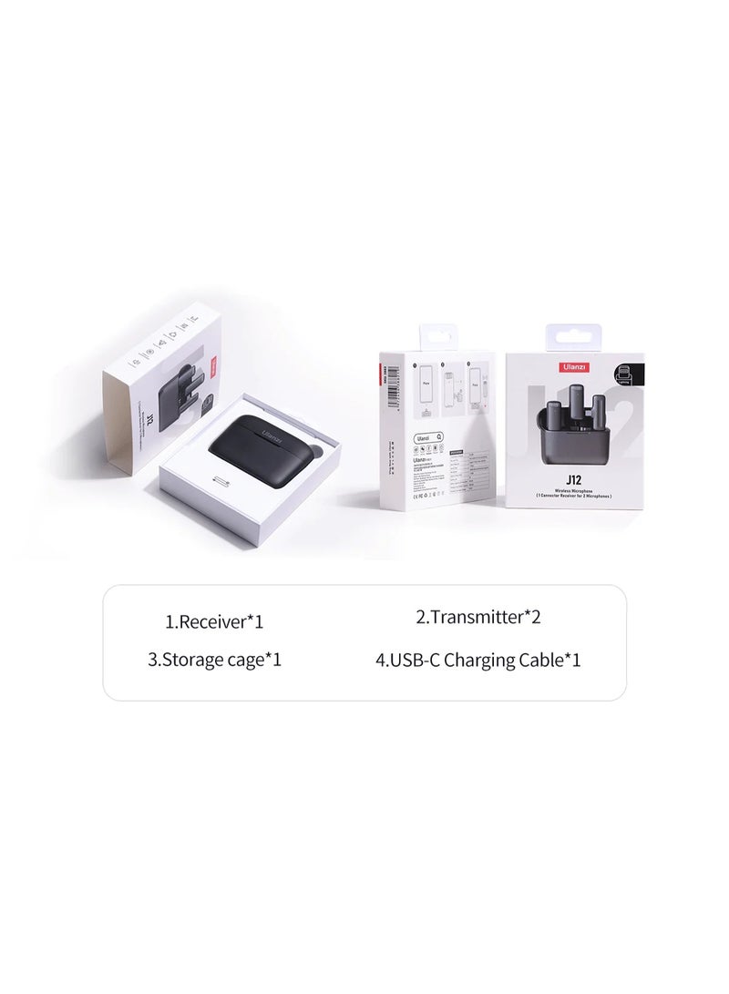 Ulanzi J12 2-Person Wireless Microphone System - IOS - Image 2