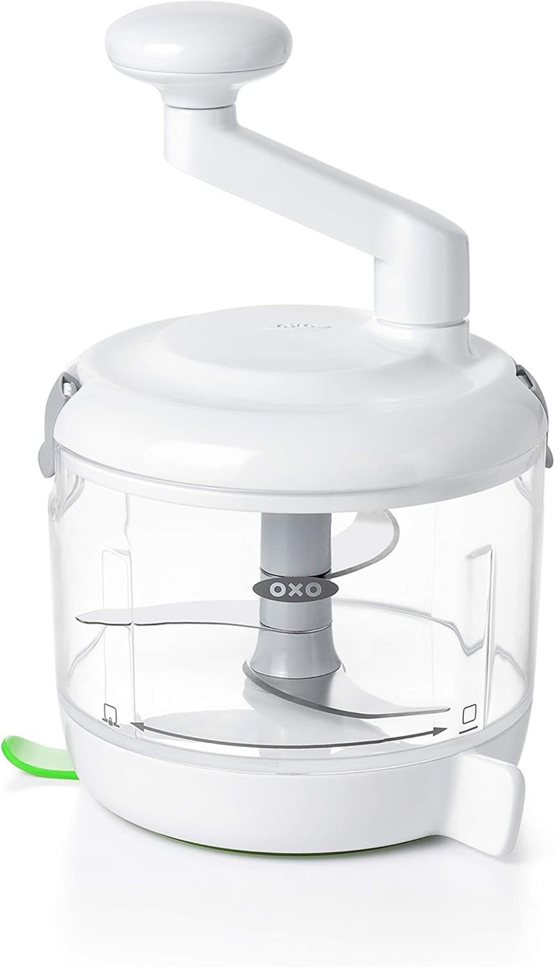 Good Grips One Stop Chop Manual Food Processor, (Stainless Steel, Plastic)