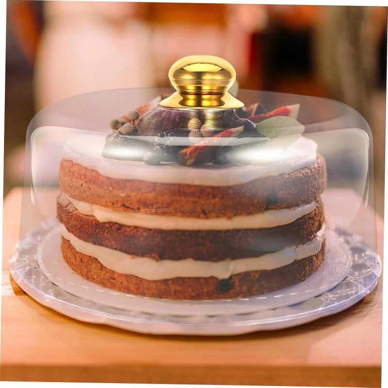 Healeved Acrylic Food Dome Cover 30x13cm round Cake Protector Lid for Buffet Food Fresh Keeping and Dessert Display - Image 5