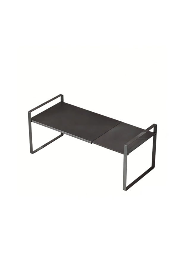 Smart Storage Adjustable Expandable Cabinet Shelf Organizer | Carbon Steel Kitchen Storage Rack - Image 4