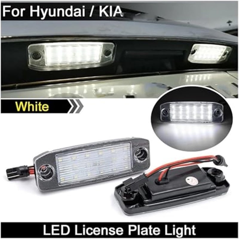 Wivplex 2Pcs White License Plate Light for Kia and Hyundai - Image 3