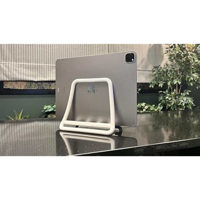 NEXSTAND K11 LAPTOP VERTICAL STAND FOR DESK,BLACK WHITE DESKTOP NOTEBOOK DOCK,VERTICAL LAPTOP HOLDER SPACE-SAVING ORGANIZER FOR ALL MACBOOK, SURFACE, SAMSUNG, HP, DELL (2) - Image 2