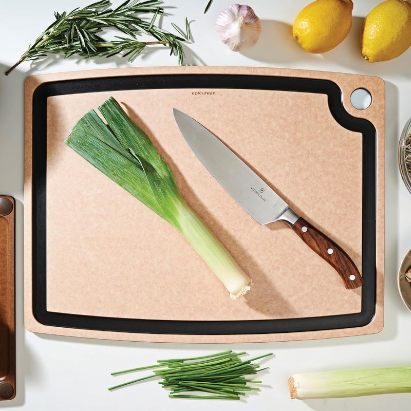 Epicurean Gourmet Series Cutting Board with Juice Groove 195Inch by 15Inch NaturalSlate - Image 2