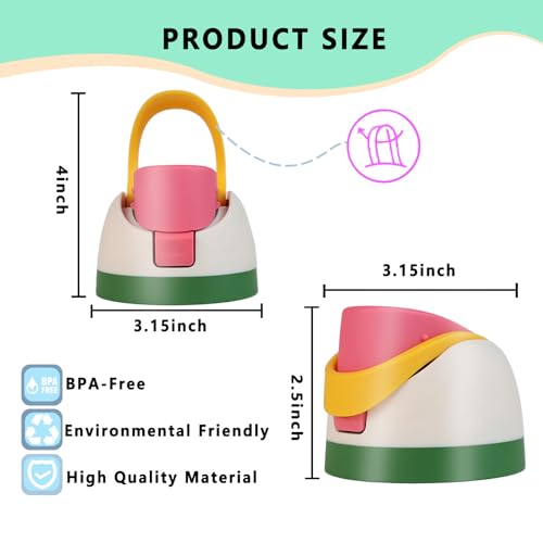 NTIERA Replacement Lid for Owala Freesip,Compatible with Owala Freesip Water Bottle 16oz 24oz 32oz 40oz,Premium Replacement Accessories for Owala Cap,LeakProof,BPA-Free(Forest Green) - Image 3