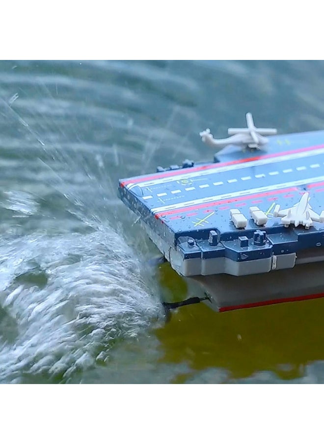 Generic - Precision Waterproof Mini Submarine Remote Control Boat Electric Swim Boat Children's Summer Toy Collection Model Aircraft Carrier-Color:Remote Control Cruiser-green - Image 1