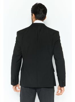 Asos Design Men Slim Fit Solid Formal Blazer, Black  - Image 4