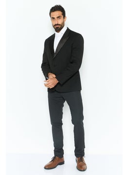 Asos Design Men Slim Fit Solid Formal Blazer, Black  - Image 2