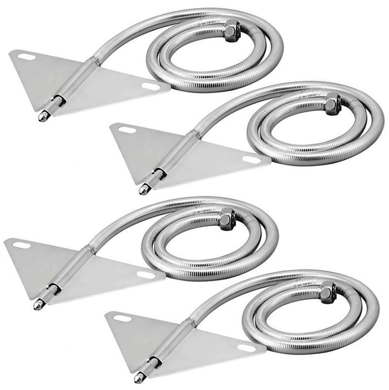 MLD MLD Sprayer Plastic and Steel wc Commode Butterfly Cross Toilet Jet Bidget Hands Free Spray with 1 m Heavy PVC Hose Silver Pack of 4 - Image 1