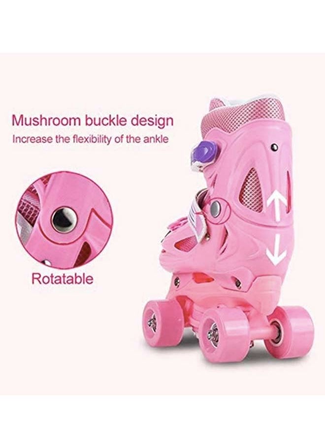 Generic - Roller Skates Children's Double-row Four-wheel Single-shoe Roller Skates for Toddlers,Children,Youth, Teenagers - Image 1